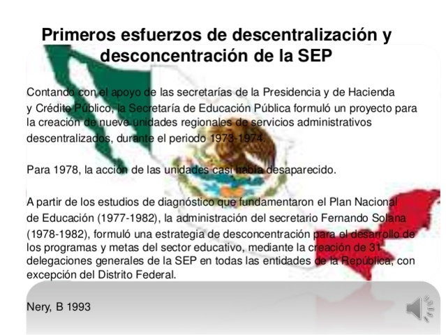 Plan de desconcentración educativa