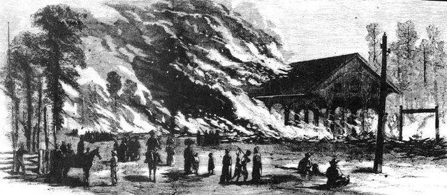 Sherman's Forces Burns Millen Junction