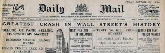 The Stock Market Crash