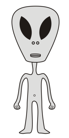 English Reading test for 'Aliens' which included Chinese.