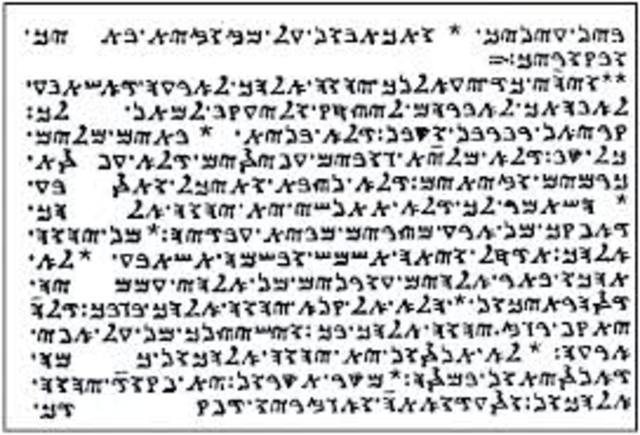 Los alfabetos hebreo, griego y latino.