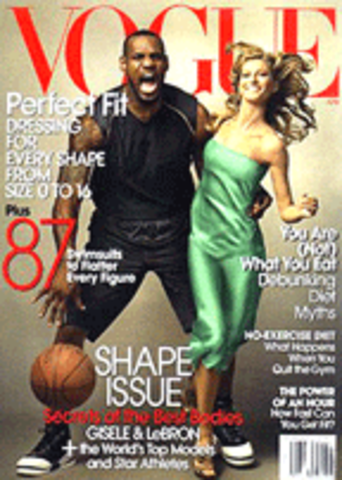 first african american male to show up on magazine Vogue