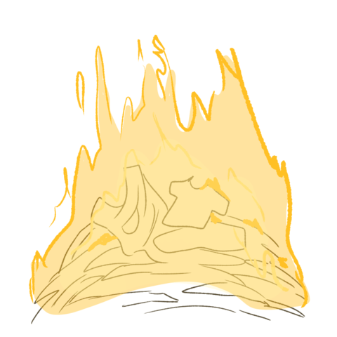 Protest of Burning Clothes