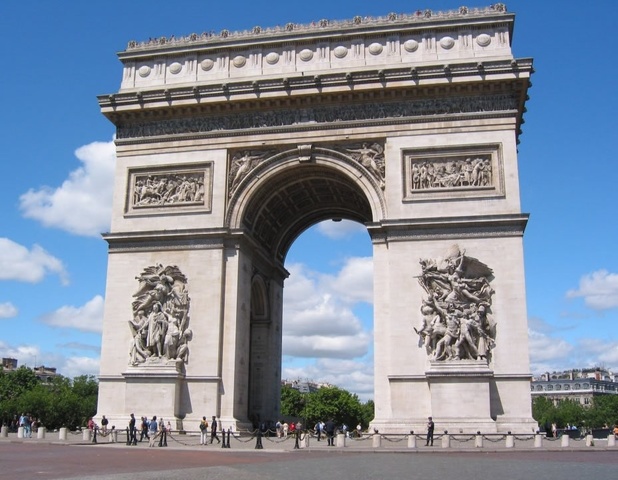 The Arc de Triomphe