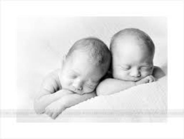 my first grand daughters- twins!