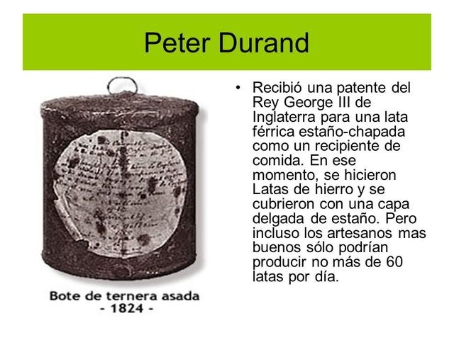 SIGLO XIX, CONSERVACIÓN POR EL CALOR