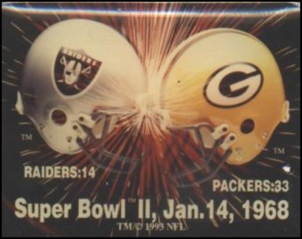 Green bay win second super bowl against the raiders
