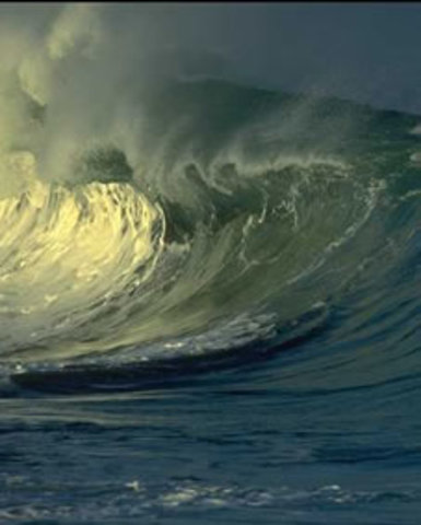 A Tidal Wave and Cyclone struck the coast of India