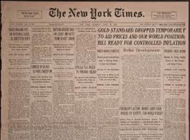 End of the Gold Standard