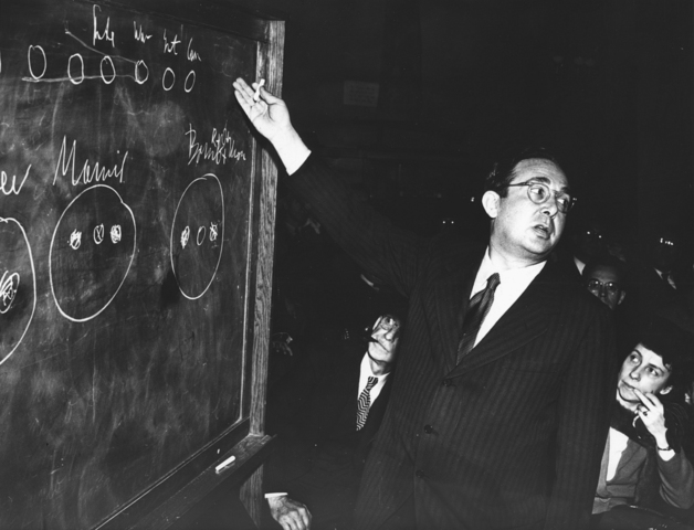 Physicist Otto Hahn discovered how to split uranium atoms resulting in fission