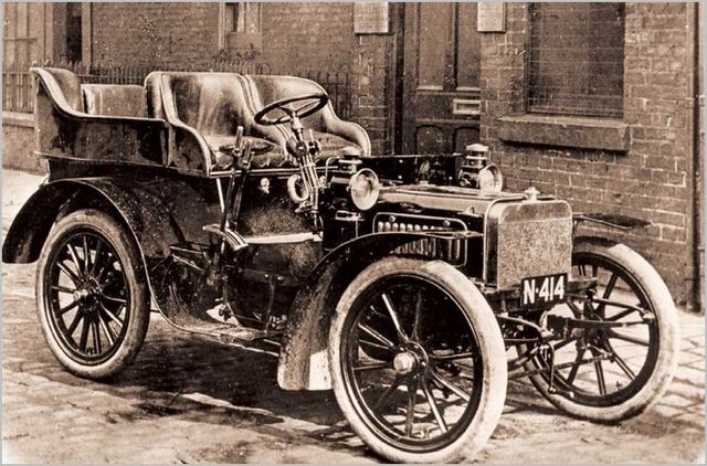 First Stationary Gasoline Car