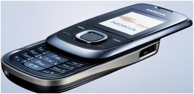 First slide-out phone