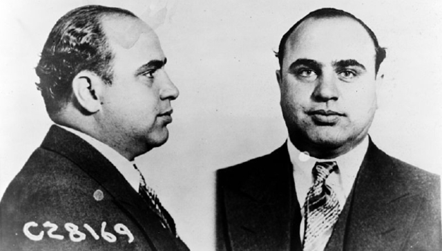 Al capone is arrested