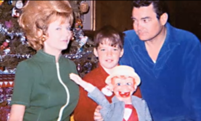 Jeff received his first puppet for Christmas