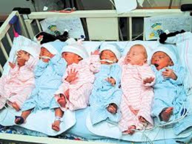 The day the sextuplets were born