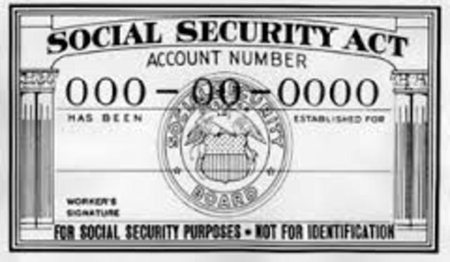 Social security is created