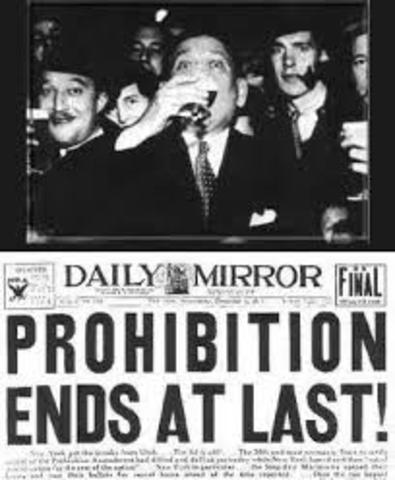 Prohibition Ends