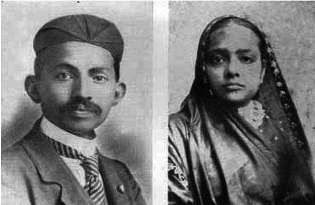 Mohandes Gandhi Marries Kasturbai Makhanji in an Arranged Child Marriage