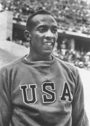Jesse Owens Wins Four Gold Medals
