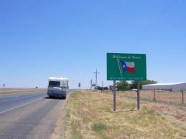 first time out of texas