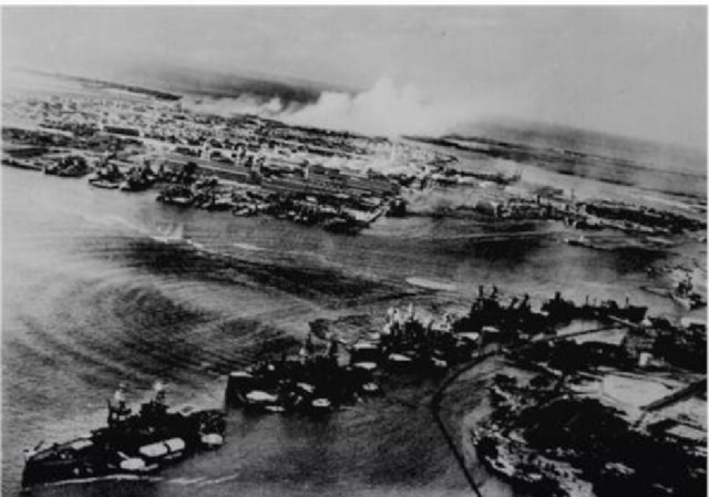 Japan attacks Pearl Harbor