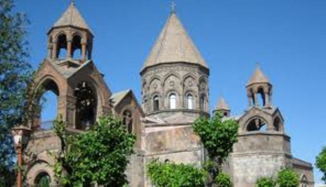 Christianity is introduced in Armenia