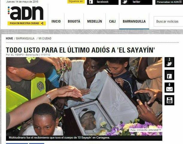 TODO LISTO PARA EL ÚLTIMO ADIÓS A 'EL SAYAYÍN'