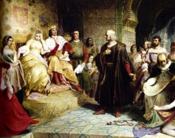 Conquista de los Reyes Catolicos. Viaje de Cristobal Colón a América