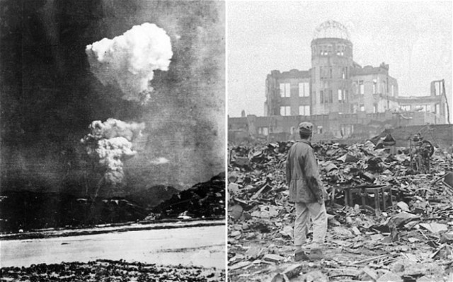 Allies use atomic bombs on Hiroshima and Nagasaki