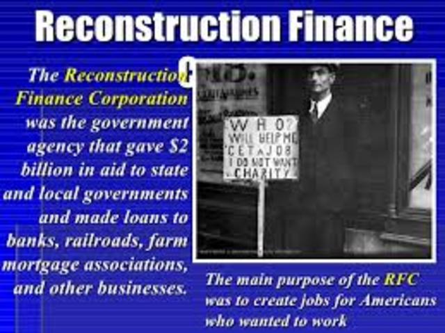 Reconstruction Finance Corp organized