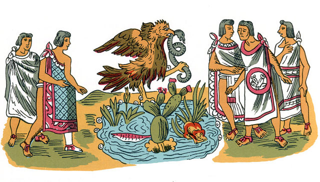 Aztecs arrive in the Valley of Mexico