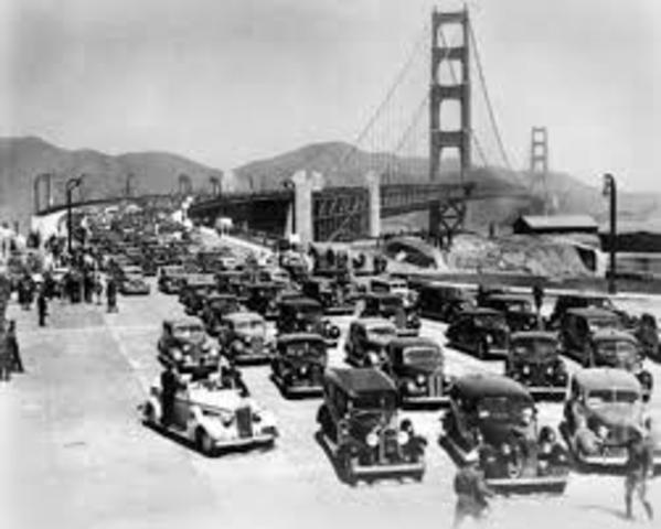 Opening of Gold Gate Bridge