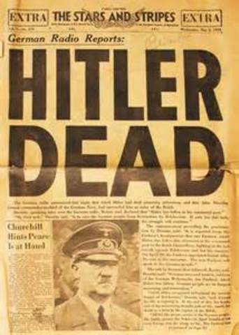 Hitler commits suicide