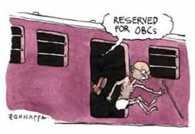 Gandhi is thrown out of train