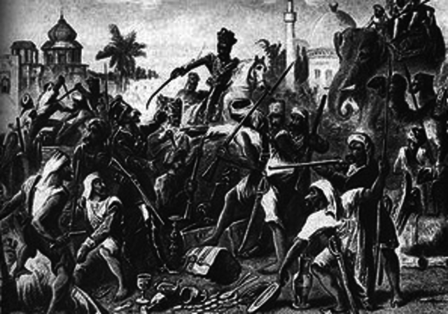 Mutiny against the British