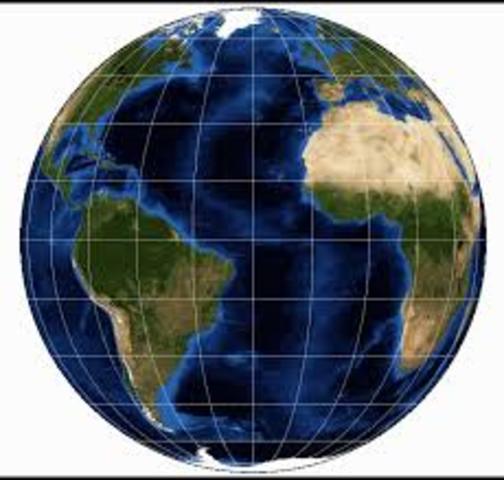 He estimated the earth to be a sphere approximately 63% in actual size and the distance between the Canary Islands and Japan to be about 2,300 miles.