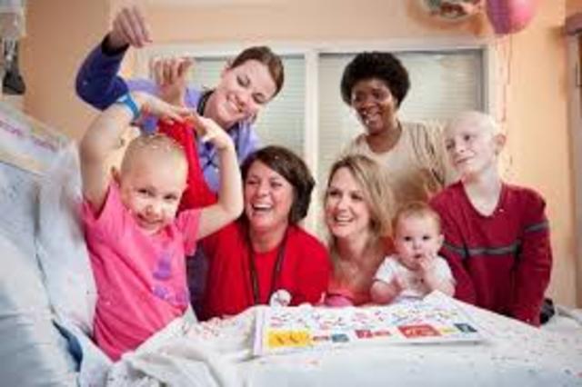 Even the nurses and doctors give the kids hope and a good vibe