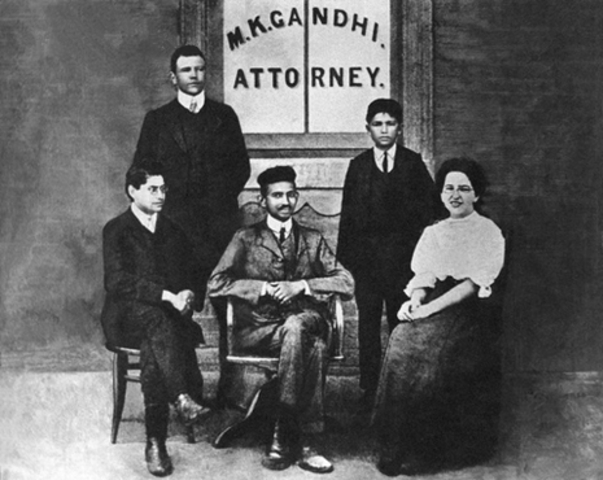 Gandi travels to South Africa