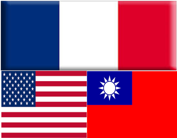 6.Francia, Estados Unidos y Taiwán