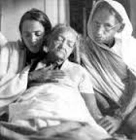 Kasturba Gandhi Died