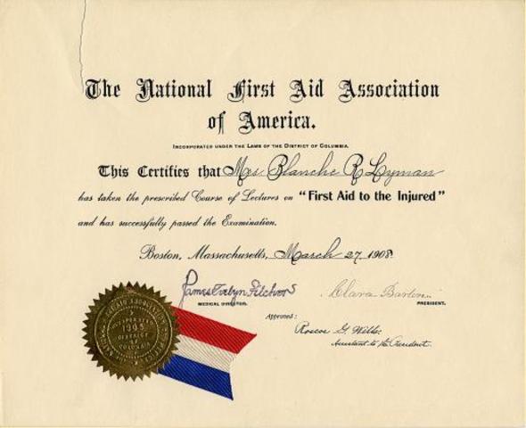 Established the National First Aid Association of America