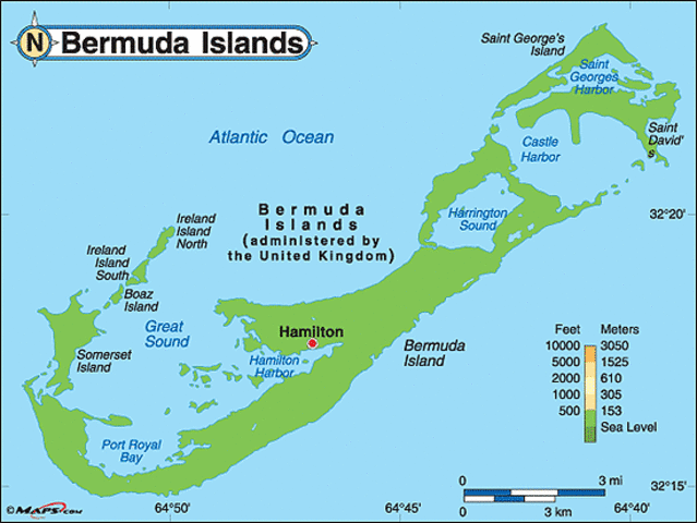 British colonized Bermuda