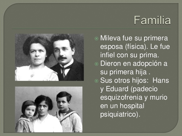 Se casó por primera vez con Mileva Maric