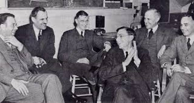 Robert Oppenheimer attends the first meeting of the Uranium Committee