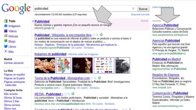 aparece publicidad en texto por internet