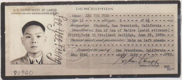 Exemple of the confinement of a Chinese-American : Don Lee