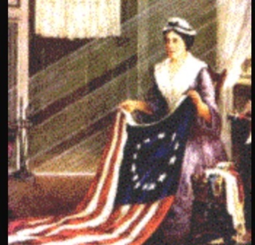 Betsy makes the American flag