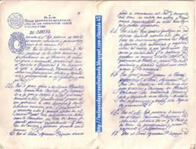 Acta de Independencia.