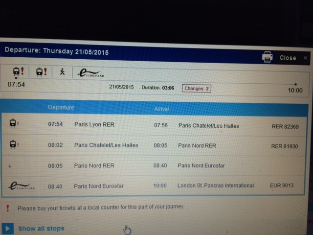 Train From Paris to London