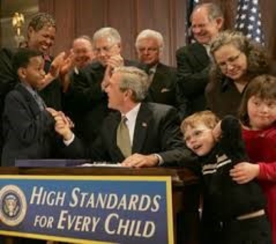 PRESIDENT GEORGE BUSH SINGNED THE IMPROVEMENT IN IDEA ACT.(IDEIA)